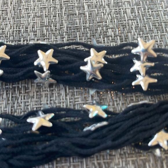 Free People Black Starstruck Fishnet Stockings Size M/L - Picture 8 of 8